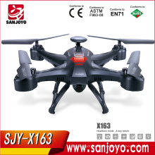 FPV Drone SJY-X163HW Cuadricóptero grande con LED y helicóptero de control de larga duración